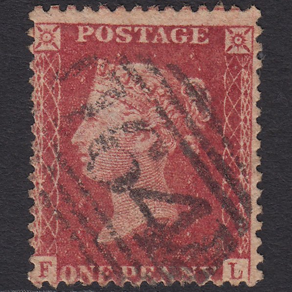 GB QV 1857 1d Rose-red (Plate 67) SG40-C10(1) FL FU Cardigan 164 Misperf