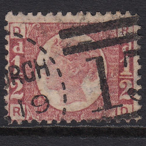 GB QV 1870 1/2d Rose-red (Plate 13) SG48-G4 RD FU Edinburgh 131