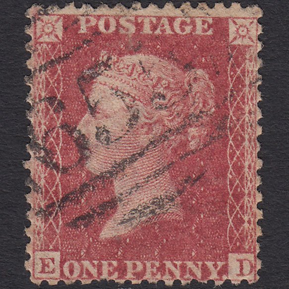 GB QV 1857 1d Rose-red (Plate 60) SG40-C10(1) ED GU Rotherham 655