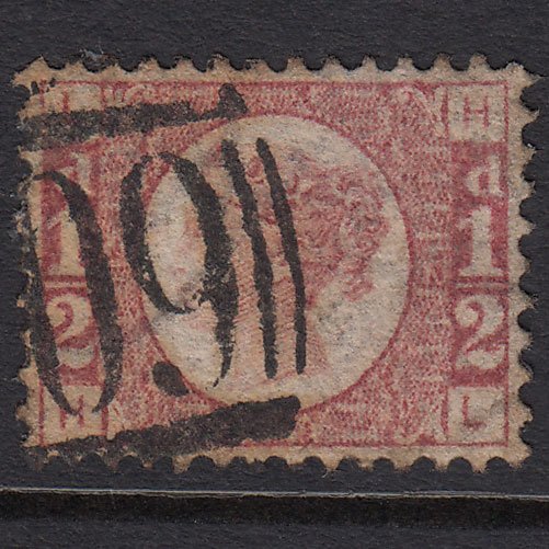 GB QV 1870 1/2d Rose-red (Plate 12) SG48-G4 HL GU Perfect Centring