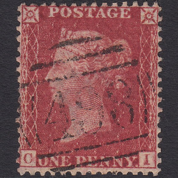 GB QV 1857 1d (Plate 55) SG41-C10(4) CI FU Manchester 498 Well Centred