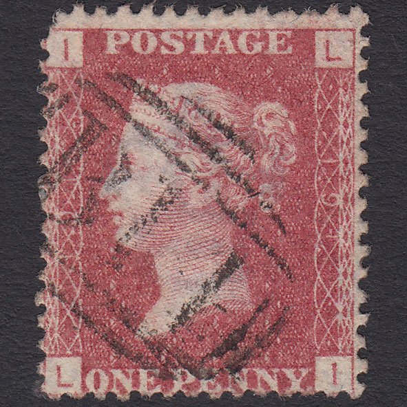 GB QV 1864 1d Rose-red (Plate 191) SG43-G1(1) LI GU Staunton-on-arrow B14