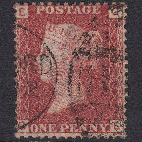 GB QV 1864 1d Lake-red (Plate 173) SG44-G1(2) GE FU Watford 849