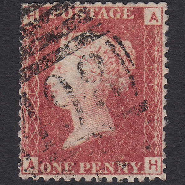 GB QV 1864 1d Lake-red (Plate 110) SG44-G1(2) AH GU Manchester 498