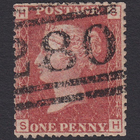 GB QV 1864 1d Lake-red (Plate 111) SG44-G1(2) SH GU Perth 280