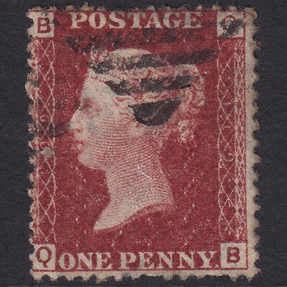GB QV 1864 1d Lake-red (Plate 109) SG44-G1(2) QB GU Ireland