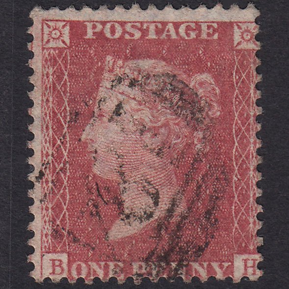 GB QV 1857 1d Rose-red (Plate 55) SG40-C10(1) BH FU