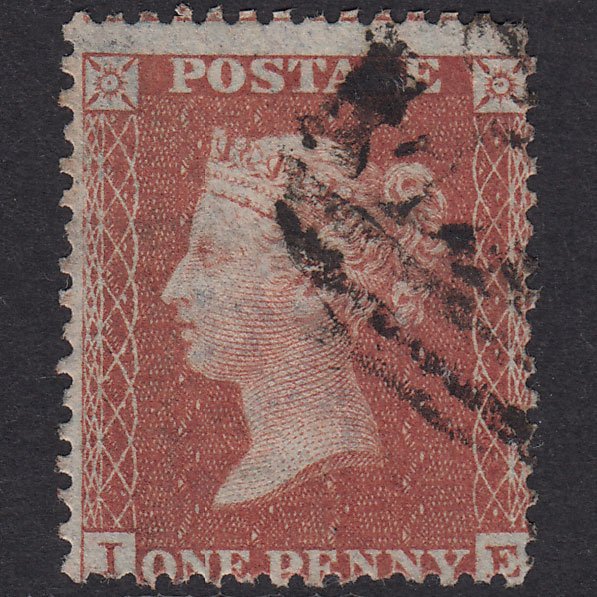 GB QV 1855 1d Red-Brown Plate 9 SGC6(1) IE FU Light Cancel
