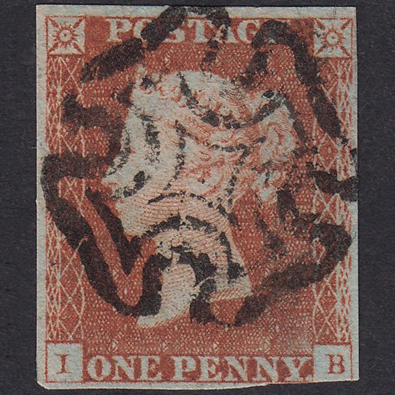 GB QV 1841 1d Red-Brown Pl 22 SG8-B1(1) IB GU Missing Imprimatur Nr 4M MX