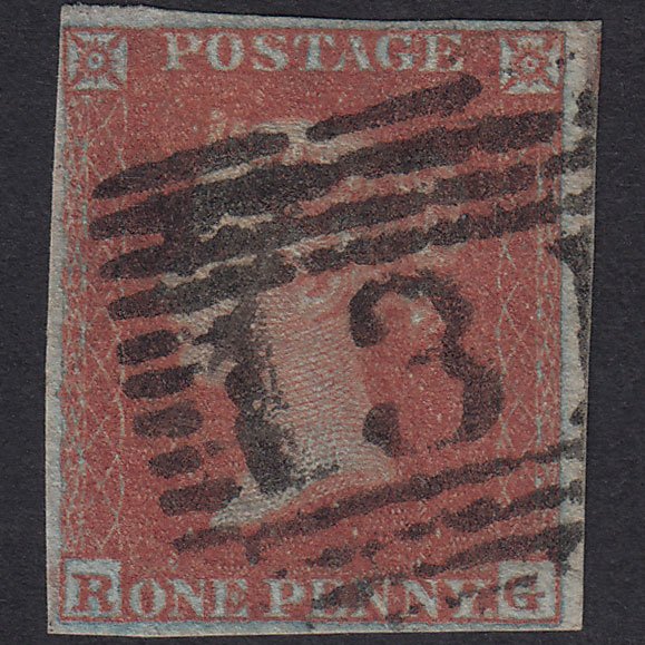 GB QV 1841 1d Pl 138 SG8-B2(1) RG GU Missing Imprimatur 4M Edinburgh 131
