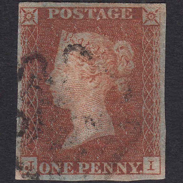 GB QV 1841 1d Red-Brown Plate 15 SG8-B1(1) Constant Variety JI FU 4M MX