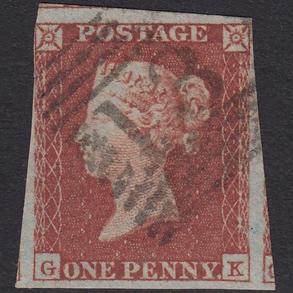 GB QV 1841 1d Red-Brown Plate 98 SG8-B1(1) GK FU Nr 4M Edinburgh 131