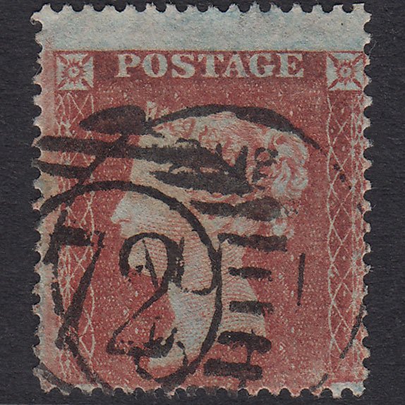 GB QV 1854 1d Red-Brown SG17-C1(1) FU London D&S 72 Large Misperf