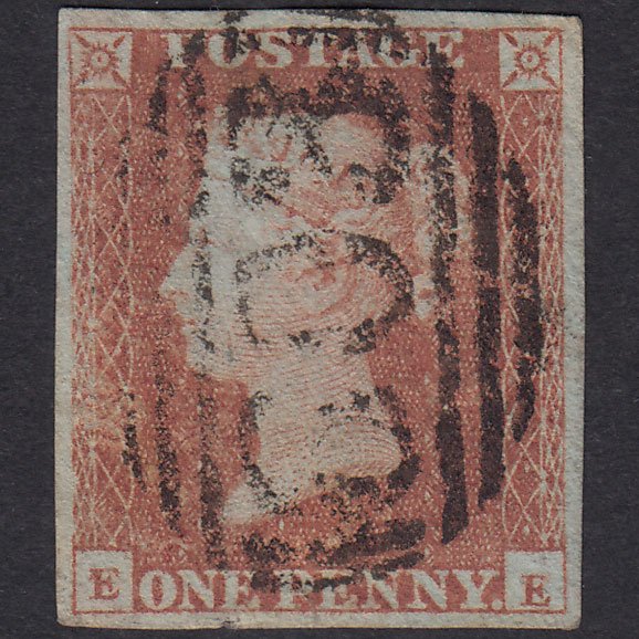 GB QV 1841 1d Red-Brown Plate 86 SG8-B1(1) EE GU 4 Margins Oxford 603