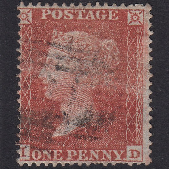 GB QV 1855 1d Red-Brown Plate 6 SG26-C5(1) ID GU