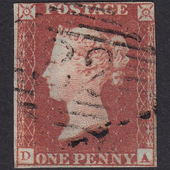 GB QV 1841 1d Red-Brown Plate 90 SG8-B1(1) DA FU Nr 4M Ballinasloe 32