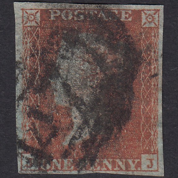 GB QV 1841 1d Plate 112 SG8-B1(1) JJ GU Missing Imprimatur 4M Louth 477