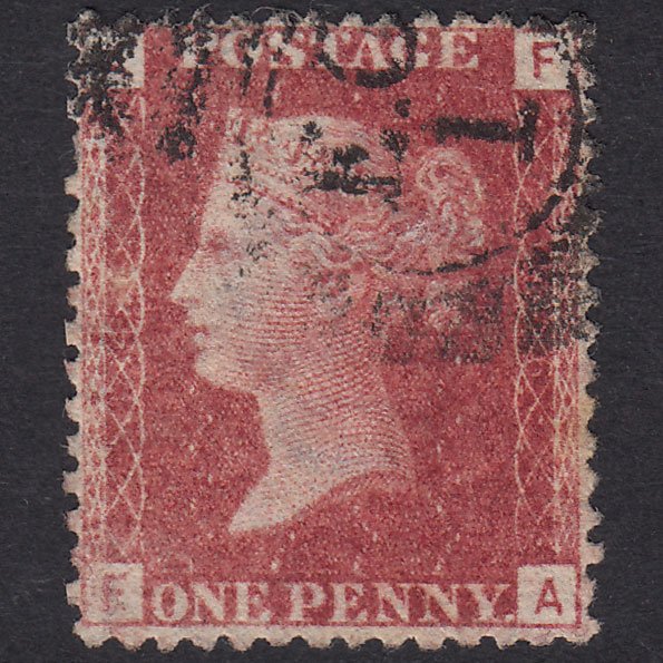 GB QV 1864 1d Lake-Red Plate 146 SG44-G1(2) FA GU London D&S EC1