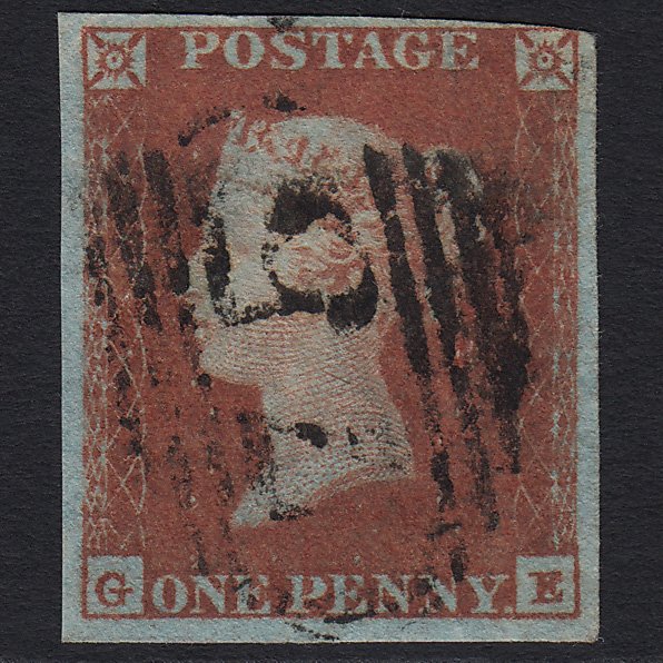 GB QV 1841 1d Red-brown (Plate 89) SG8-B1(1) GE GU Birmingham 75 nr 4M