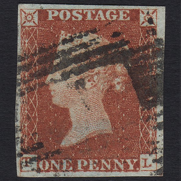 GB QV 1841 1d (Plate 65) SG8-B1(1) TL GU 4 Margins Missing Imprimatur