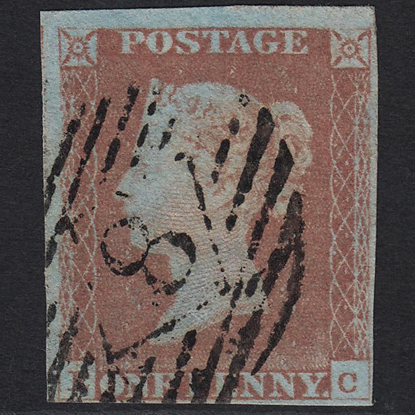 GB QV 1841 1d (Plate 68) SG8a-B1(2) EC FU London IS 8 4M Constant Variety