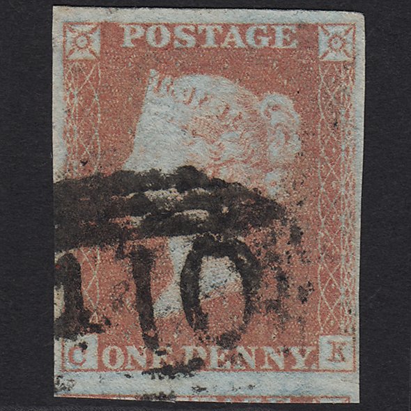 GB QV 1841 1d Red-brown (Plate 89) SG8-B1(1) CK FU Kelvedon 410 4 Margins