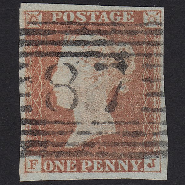GB QV 1841 1d Red-brown (Plate 77) SG8-B1(1) FJ VFU Cullen 87