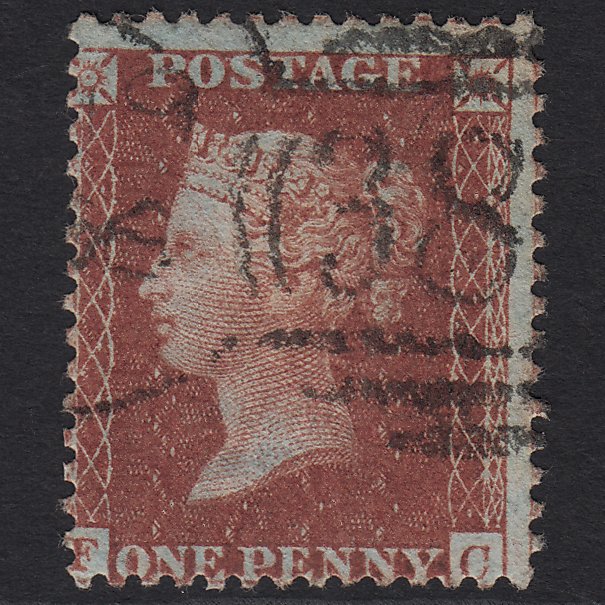GB QV 1856 1d Red-brown (Plate 30) SG29-C8(1) FI FU Spoon Cancel