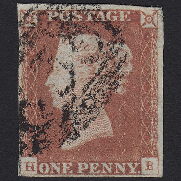GB QV 1841 1d Red-brown (Plate 68) SG8-B1(1) HB FU 4 Margins