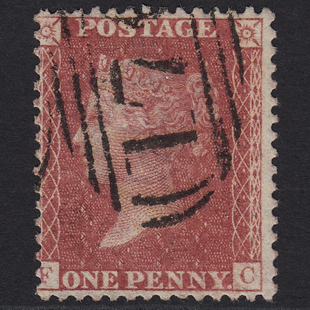 GB QV 1857 1d Rose-red (Plate 59) SG40-C10(1) FC FU