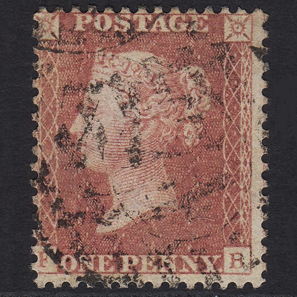 GB QV 1857 1d Rose-red (Plate 27) SG40-C10(1) FB FU