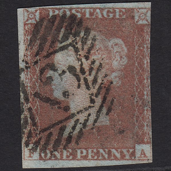 GB QV 1841 1d Red-brown (Plate 68) SG8-B1(1) FA GU London IS 13