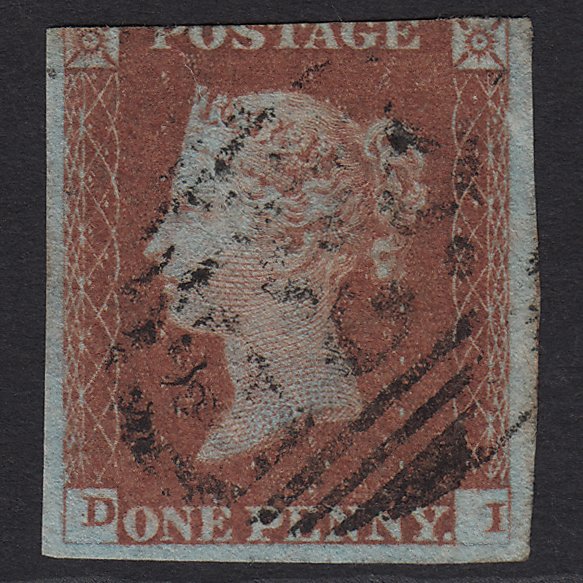 GB QV 1841 1d Red-brown (Plate 84) SG8-B1(1) DI GU 3m Imperf