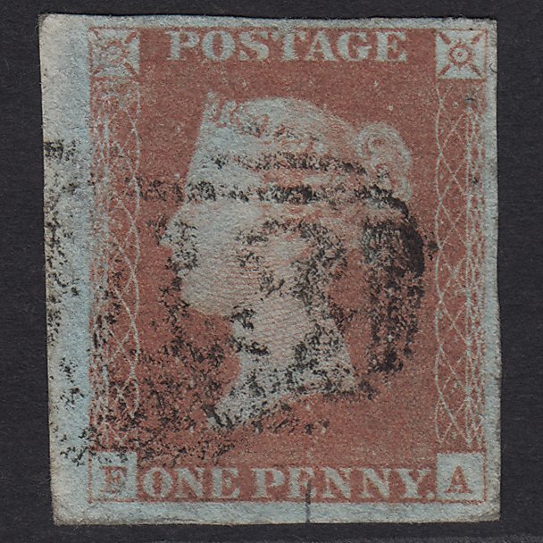 GB QV 1841 1d Red-brown (Plate 72) SG8-B1(1) FA GU 4M Imperf Marginal Stamp