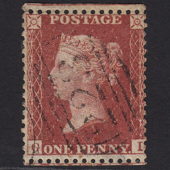 GB QV 1857 1d Rose-red (Plate 34) SG40-C10(1) GI GU Coventry 223
