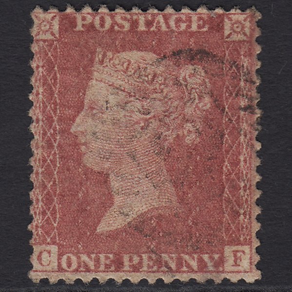 GB QV 1857 1d Rose-red (Plate 27) SG40-C10(1) CF FU Light Cancel