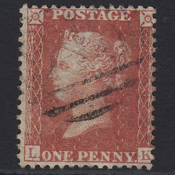 GB QV 1857 1d (Plate 56) SG40-C10(1) Constant Variety LK FU Light Cancel