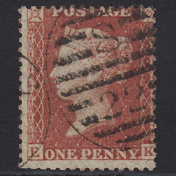 GB QV 1863 1d Rose-red (Plate 50) SG42-C12(1) EK GU London D&S S22