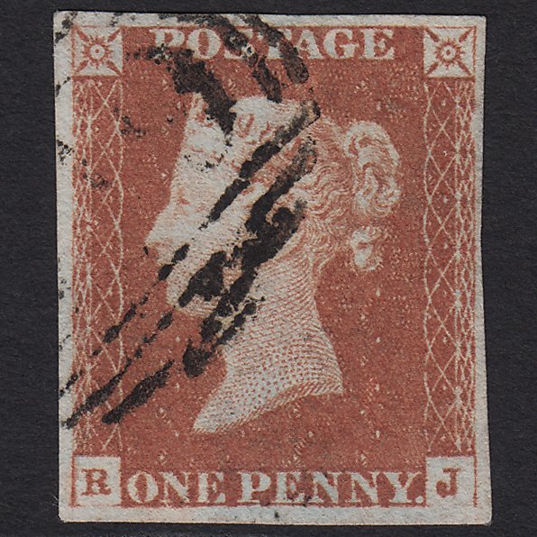 GB QV 1841 1d Red-brown (Plate 65) SG8-B1(1) RJ FU 4 Margins