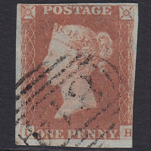 GB QV 1841 1d Red-brown (Plate 82) SG8-B1(1) LH GU Truro 814