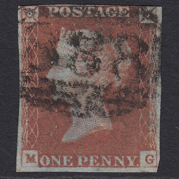 GB QV 1841 1d Red-brown (Plate 83) SG8-B1(1) MG GU nr 4M Winchester 888