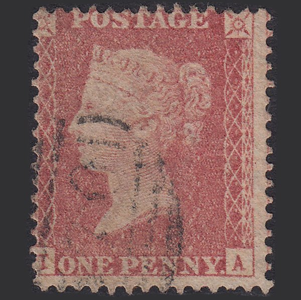 GB QV 1857 1d (Plate 46) SG39-C10d(3) TA Watermark Error GU Light Cancel