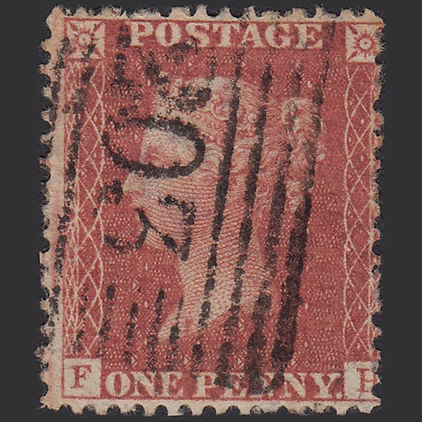 GB QV 1856 1d Red-brown (Plate 32) SG29-C8(1) FH FU Kilmarnock 203