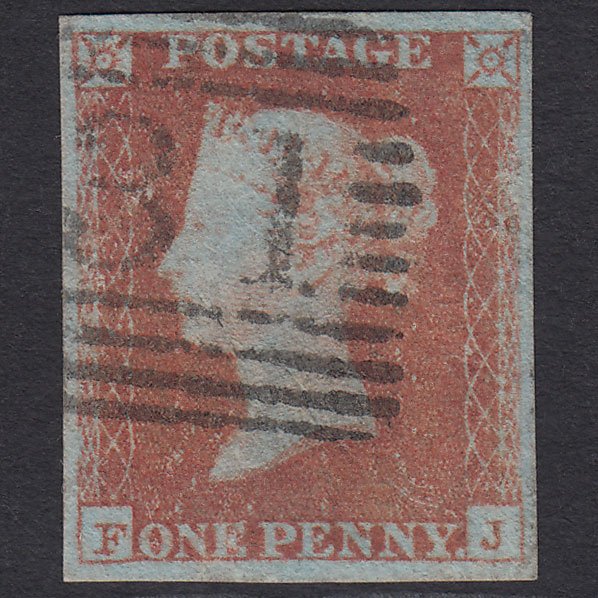 GB QV 1841 1d (Plate 95) SG8a-B1(2) FJ GU 4 Good Margins Edinburgh 131