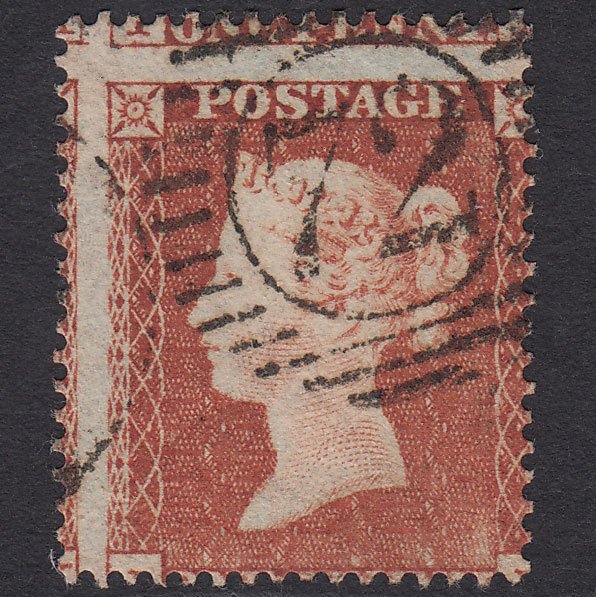 GB QV 1854 1d Plate R4 SG17-C1(1) JL FU Missing Imprimatur London D&S 72