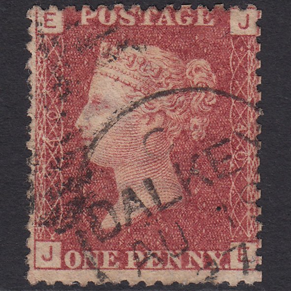 GB QV 1864 1d Lake-red (Plate 140) SG44-G1(2) JE FU Dalkey CDS Cancel