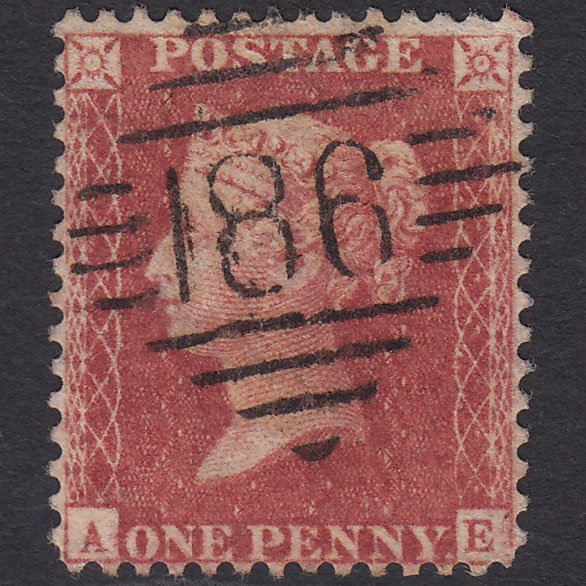 GB QV 1857 1d (Plate 46) SG40-C10(1) AE FU Missing Imprimatur Dublin 186