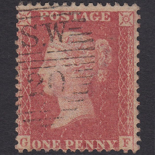 GB QV 1857 1d Rose-red (Plate 27) SG40-C10(1) FU London D&S SW20