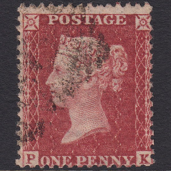 GB QV 1857 1d Rose-red (Plate 27) SG40-C10(1) PK FU Ireland