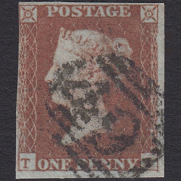 GB QV 1841 1d Red-brown (Plate 98) SG8-B1(1) TI FU 4M Macclesfield 491
